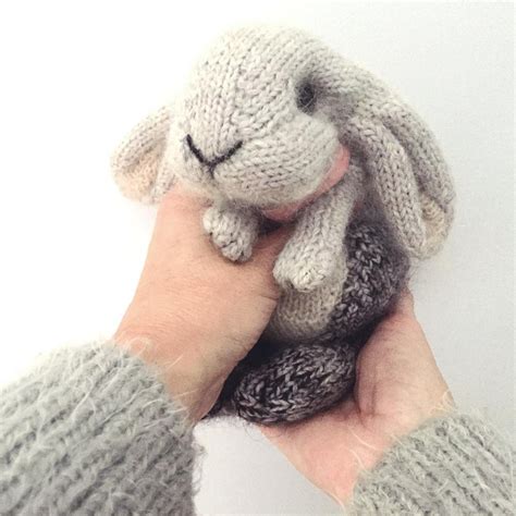 Holland Lop Rabbit Knitting pattern by Dot Pebbles | Rabbit knitting ...