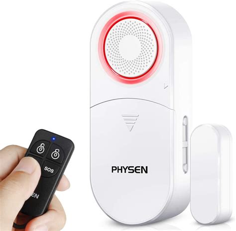 PHYSEN Wireless Door Sensor Chime Alarm Contact Sensor with Remote ...