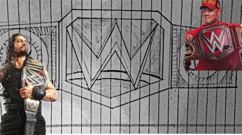 Wwe Belts Drawing