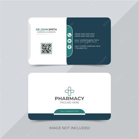 Premium Vector | Modern medical doctor business card template card