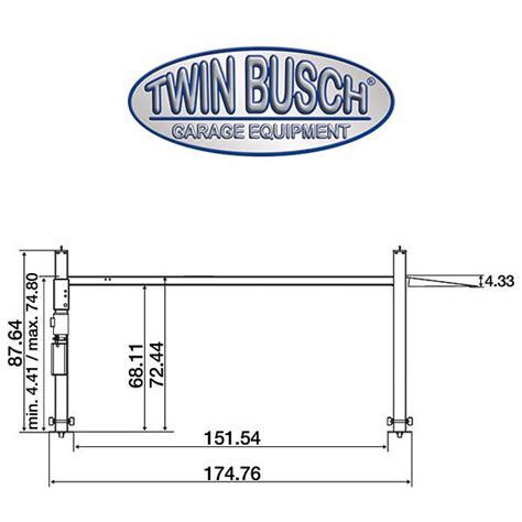 Twin Busch ® 4 post lift - Park lift