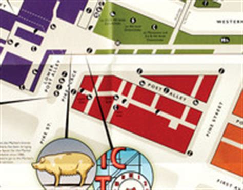 Pike Place Market pocket map on Behance