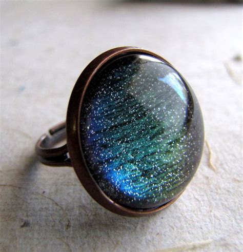 Northern Lights Ring in Antiqued Copper Color by AshleySpatula | Bijoux ...