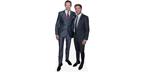 Hugh Jackman And Zac Efron (Duo) Mini Celebrity Cutout - Celebrity Cutouts