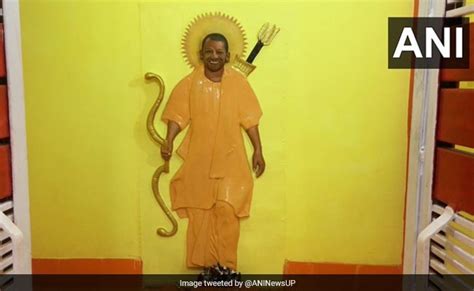 Ayodhya Resident Builds Temple For Yogi Adityanath With Life-Size Idol