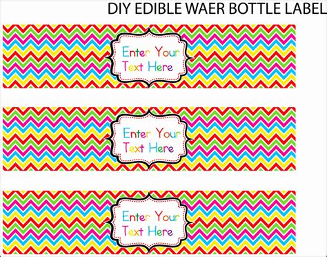 Water Bottle Labels Template Free Printable - Printable Templates