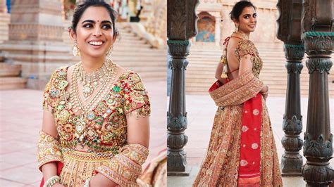 Isha Ambani Exudes Grace In Ethnic Lehenga By Abu Jani-Sandeep Khosla ...