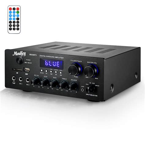 Moukey Home Audio Amplifier Stereo Receivers with Bluetooth 5.0, 220W 2 ...