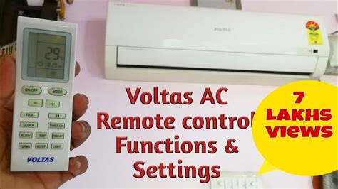 Voltas Ac Remote Control Operation