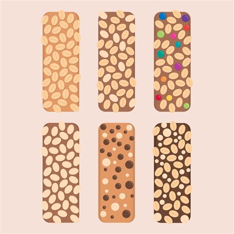 Colorful Granola Bars 166097 Vector Art at Vecteezy