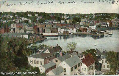 1906 Postcard - Aerial View of Norwich CT | eBay