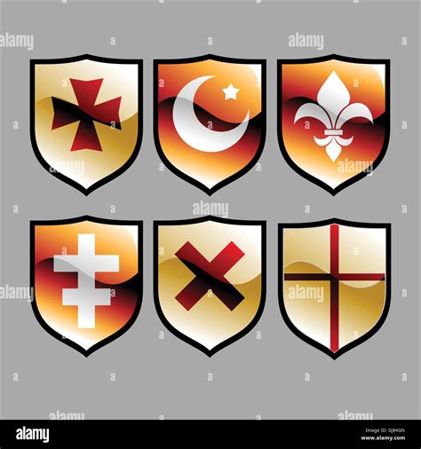 Medieval armor decoration Stock Vector Images - Alamy