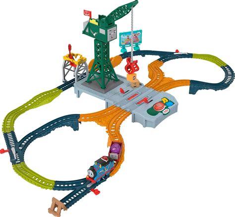 Amazon.com: Thomas & Friends Motorized Toy Train Set Talking Cranky ...