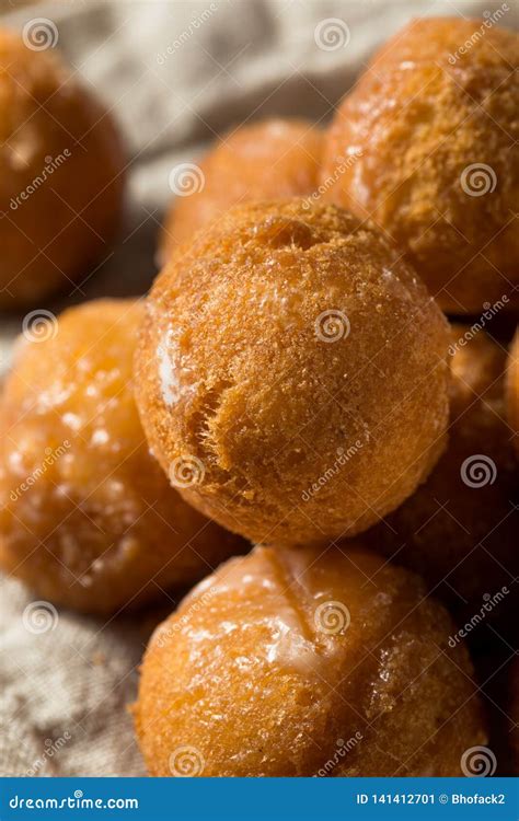 Homemade Glazed Donut Holes Stock Image - Image of icing, pastry: 141412701