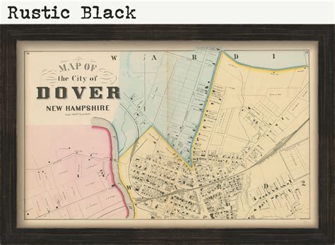 City of DOVER, New Hampshire 1871 Map, Replica or GENUINE ORIGINAL