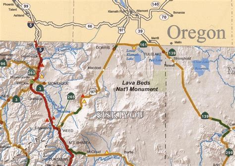 Exploring the southern terminus points of US Route 97 in Oregon and California