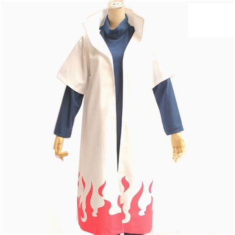 Naruto Cosplay Costumes Fourth Hokage Namikaze Minato Cape Outfit Cloak ...