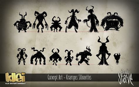 About Krampus silhouettes concept art - [Don't Starve Together] General ...