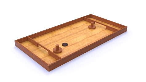 Wooden Hockey Board Game 3D model | CGTrader