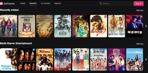 Steps To Watch Available Movies And TV Shows On Jio Cinema For Laptop ...