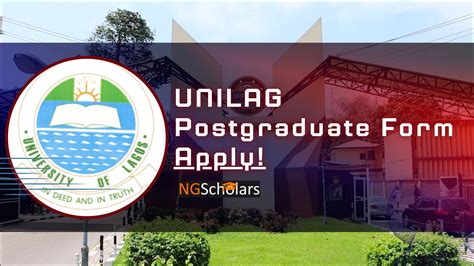 UNILAG Postgraduate Form for Admission Application 2022/2023