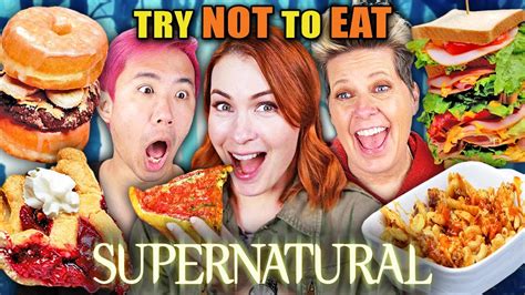 Try Not To Eat - Supernatural Ft. Felicia Day! (Turducken Slammer, Pig 'N A Poke, Death's Pizza ...