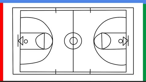 How To Draw Basketball Court