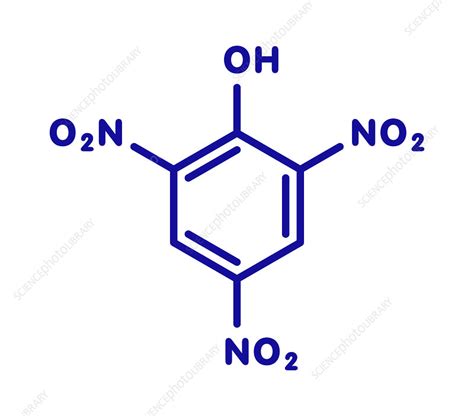 Picric acid explosive molecule - Stock Image - C045/7909 - Science ...