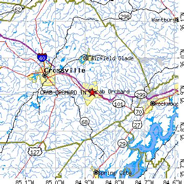 Crab Orchard, Tennessee (TN) ~ population data, races, housing & economy