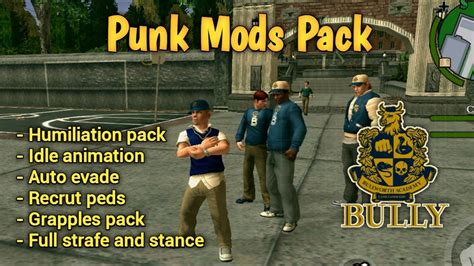 Download Bully Punk Mods Pack di Android | mod bully #12 - YouTube