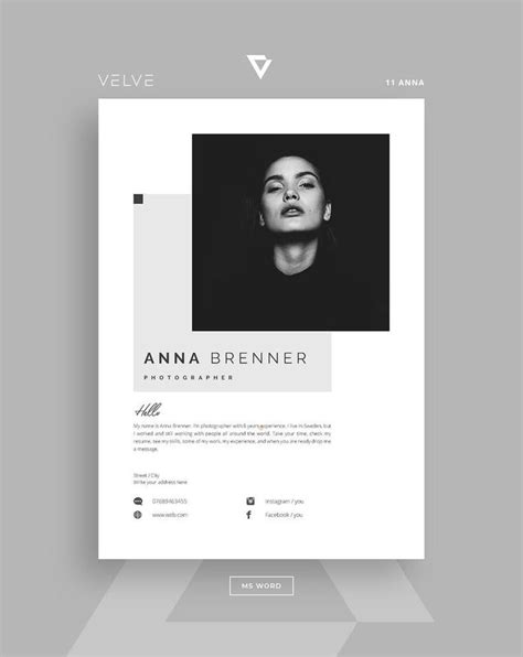 Resume / CV 5 Page Template Cover Letter / Instant Download - Etsy UK | Graphic design resume ...