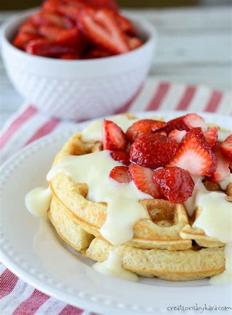 Oatmeal Waffles - Creations by Kara