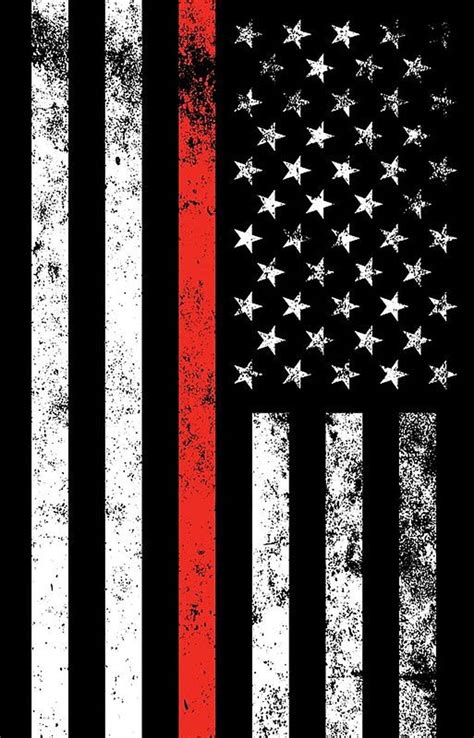 Firefighter Red Line Flag HD phone wallpaper | Pxfuel