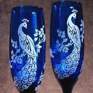Peacock Colors, Peacock Art, Cobalt Glass, Cobalt Blue, Love Blue, Blue And White, Wine Glass ...