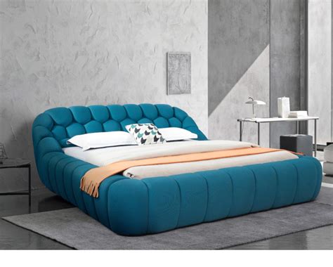 Buy Bubble Boucle Fabric Bed Online in London, UK | Denelli Italia