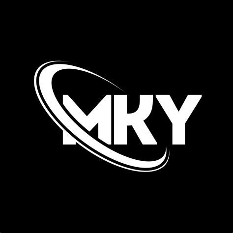 MKY logo. MKY letter. MKY letter logo design. Initials MKY logo linked with circle and uppercase ...