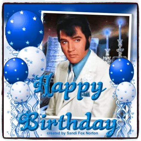 Elvis Presley Happy Birthday Card - Birthday Cake Images