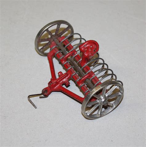 Bargain John's Antiques | Antique Cast Iron Toy Hay Rake - Arcade ...