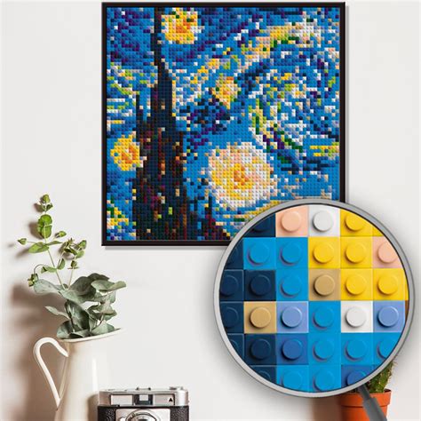 Starry Night Mosaic Art / Van Gogh Painting Mosaic Jigsaw | Etsy