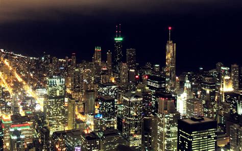 Chicago City Night Wallpapers - Top Free Chicago City Night Backgrounds ...