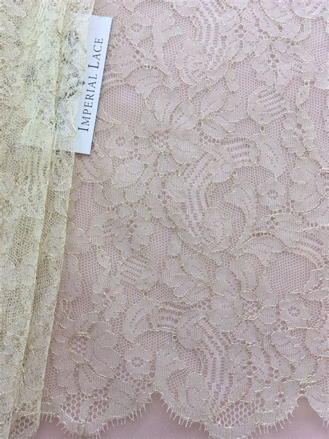 Gold lace fabric - Chantilly lace - lace fabric from Imperiallace.com