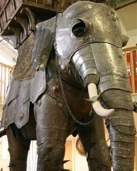 History Daily (@historydailypix) posted on Instagram: “War elephant armor from the 16th century ...