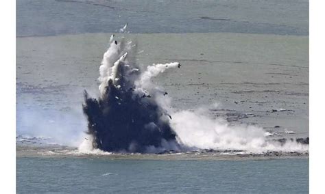 A volcanic eruption has created a new island off Japan, but it may not last