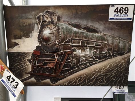 TRAIN - 3D METAL "TRAIN" WALL ART