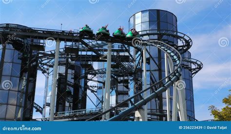 Europapark Amusement Park in Rust, Germany Stock Video - Video of europapark, ride: 256223439