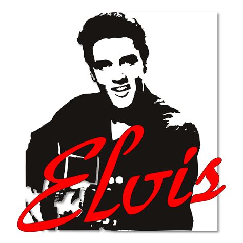 Elvis Presley Stencil Portrait Silhouette - Silhouette png download ...