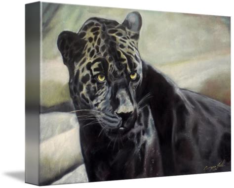 black jaguar painting for sale by Gift Portraits