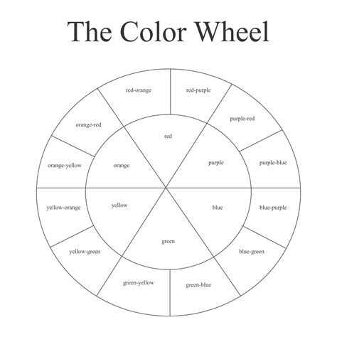 10 Best Color Wheel Printable For Students Printablee - Fillable Form 2024