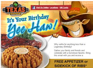 Birthday Freebies and Coupons List 2014 (Restaurants & Fast Food Places ...