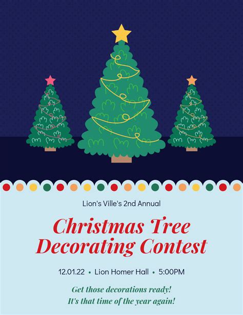 Christmas Tree Decoration Party Flyer - drarchanarathi WALLPAPER